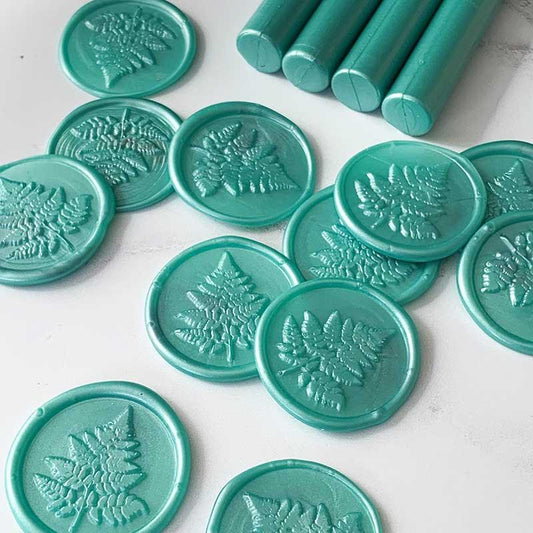 Sealing Wax Stick in Turquoise wax seals