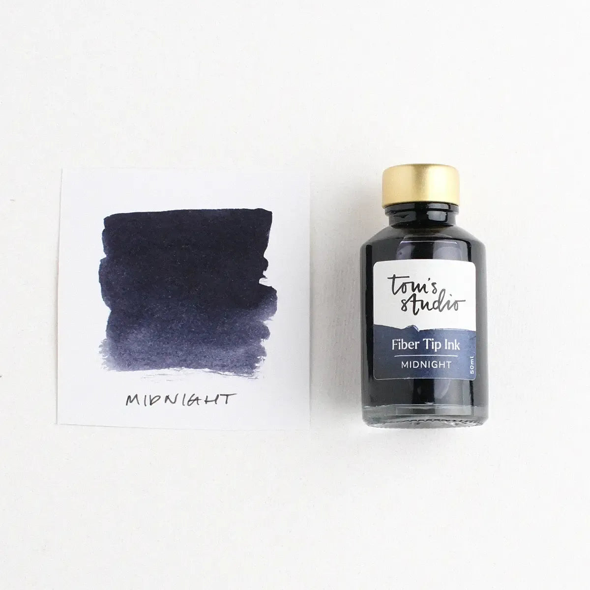 Fibre Tip Ink in Midnight. Jar of refillable ink for fibre tip pens