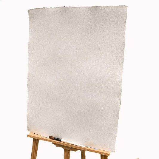 natural white handmade paper or card