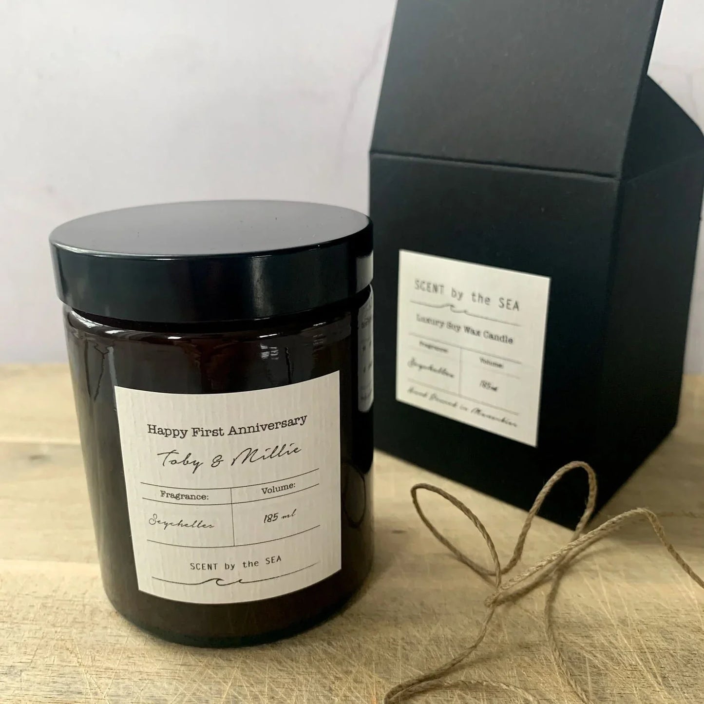A Day at The Spa | Luxury Soy Wax Scented Candle in Apothecary Jar with Lid | Gift Boxed | Scent by the Sea | Lavander Essential Oil