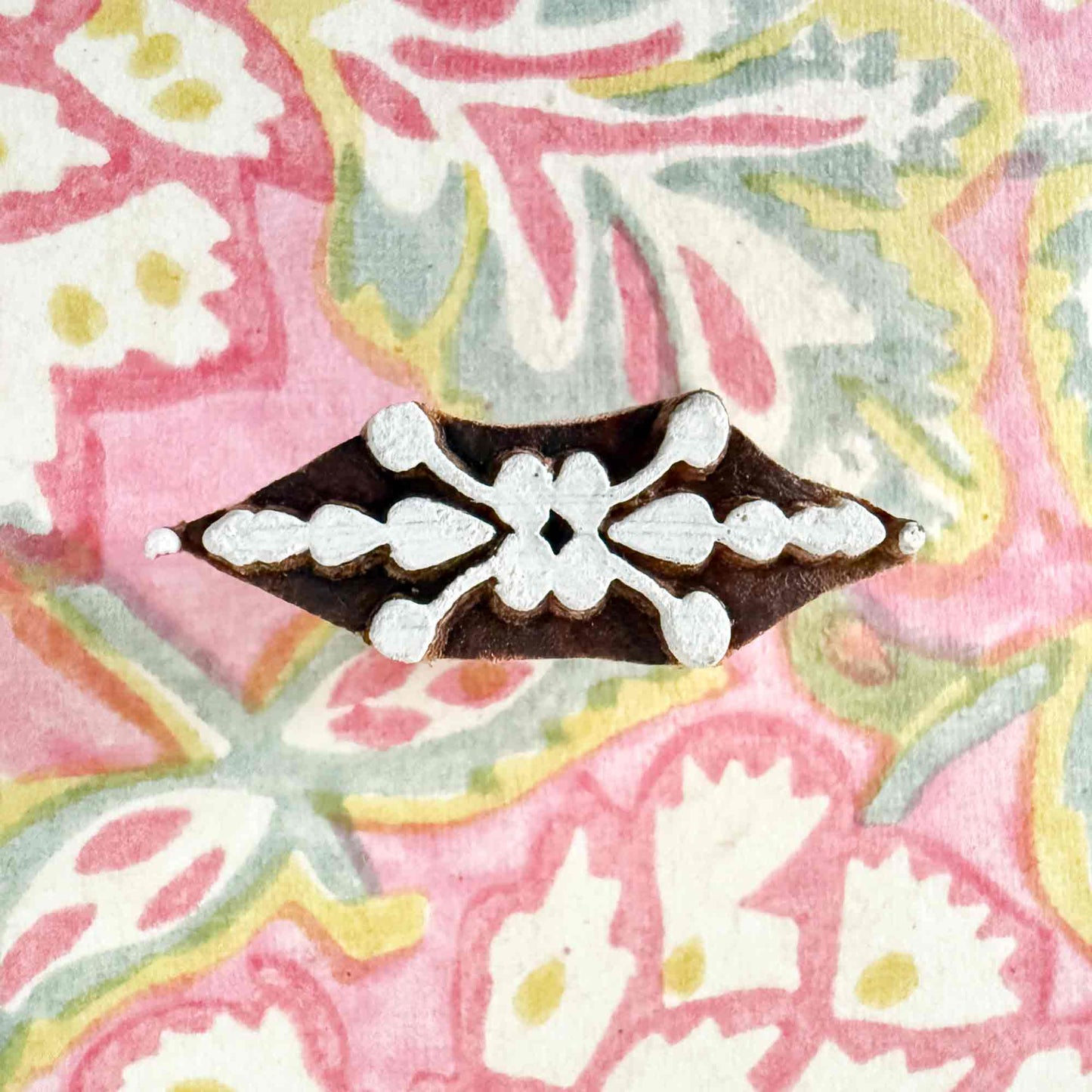 small flower pattern wooden stamp for crafts