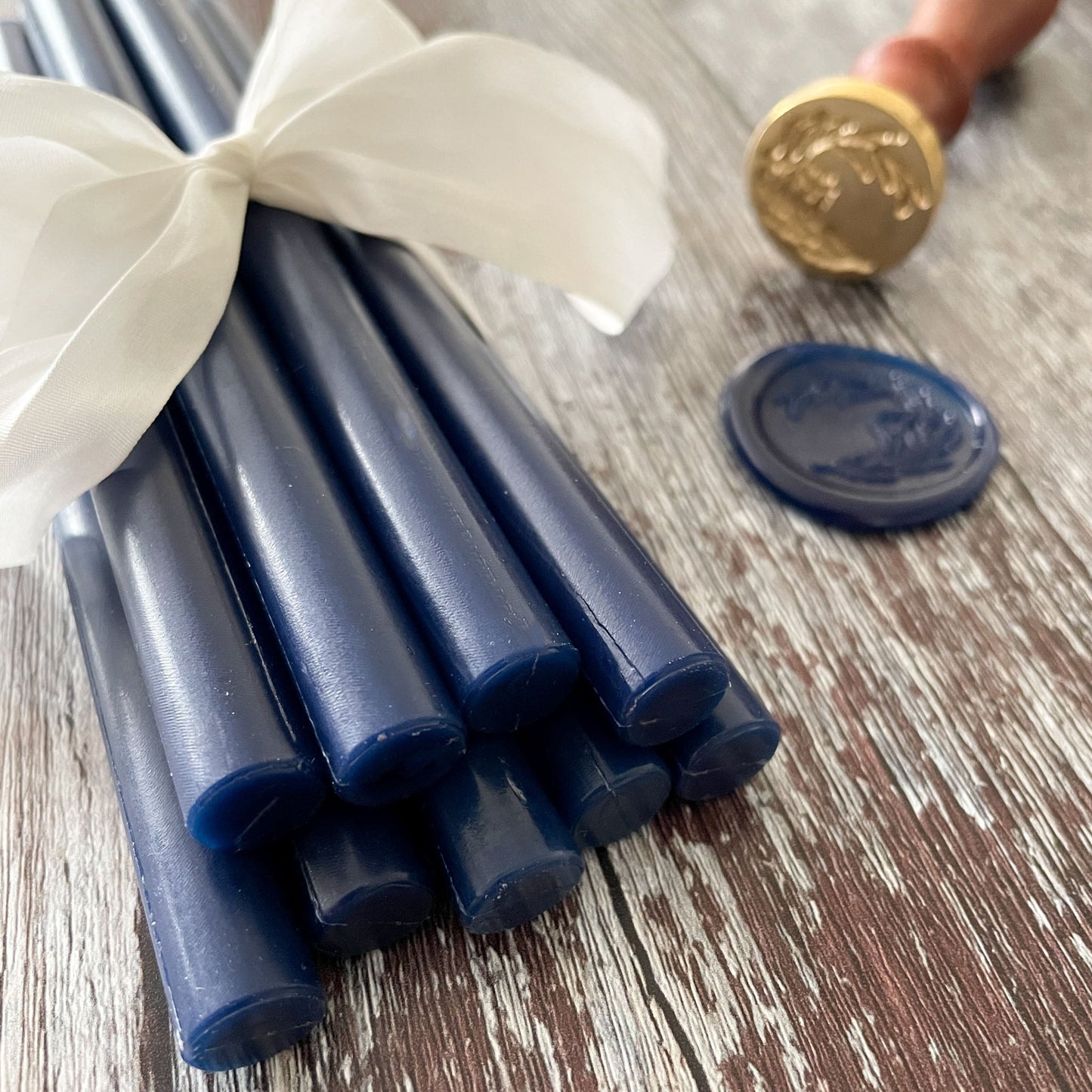 Sealing Wax Stick in Navy wax seals thenaturalpapercompany