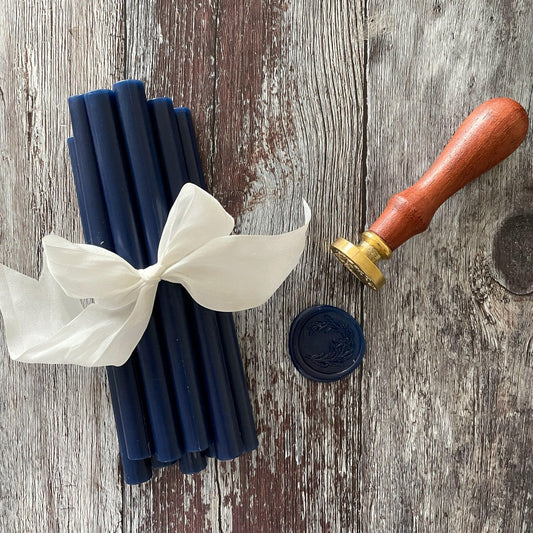 Sealing wax stick in navy