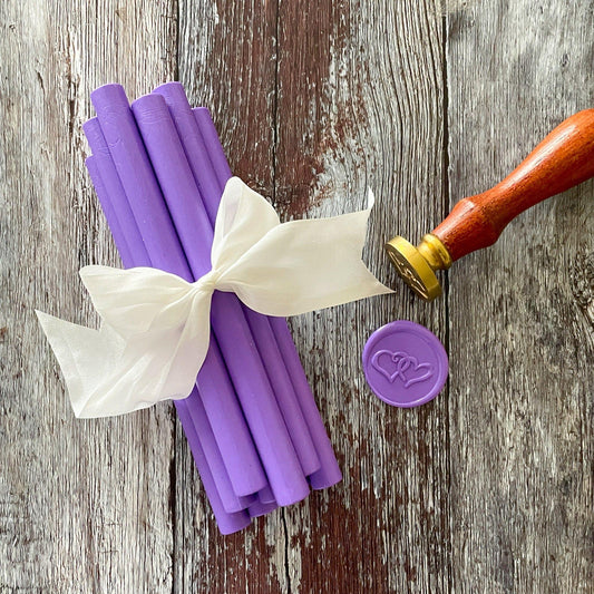 purple sealing wax sticks