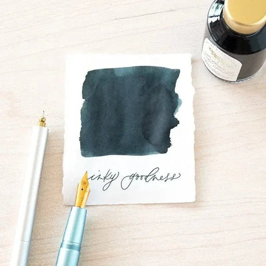 Loch ness green blue fountain pen ink by toms studio