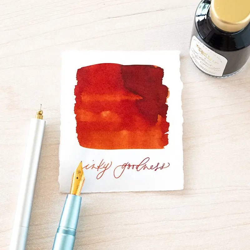 Marmalade 18 Fountain Pen Ink by Toms Studio Vegan Calligraphy