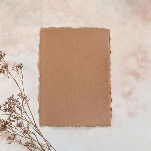 Clay handmade cotton rag paper