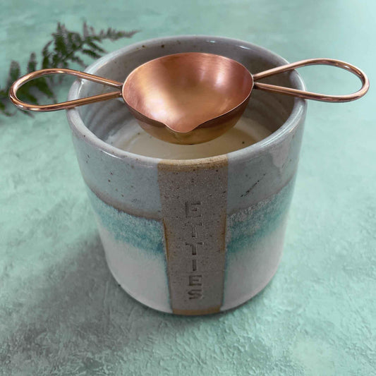 Copper sealing wax spoon