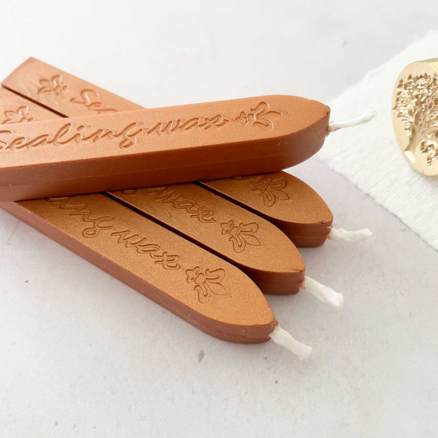 copper sealing wax sticks with wick