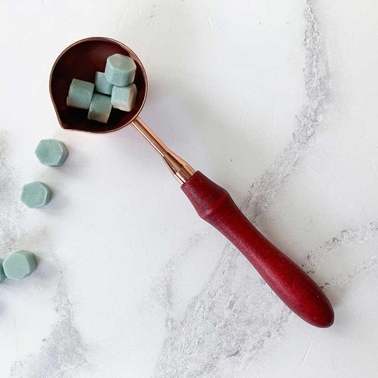 Large Wax Melting Spoon in Copper