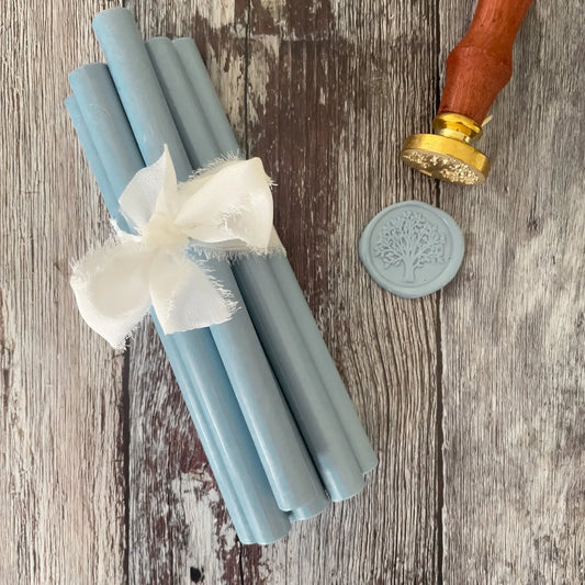 dusky blue sealing wax