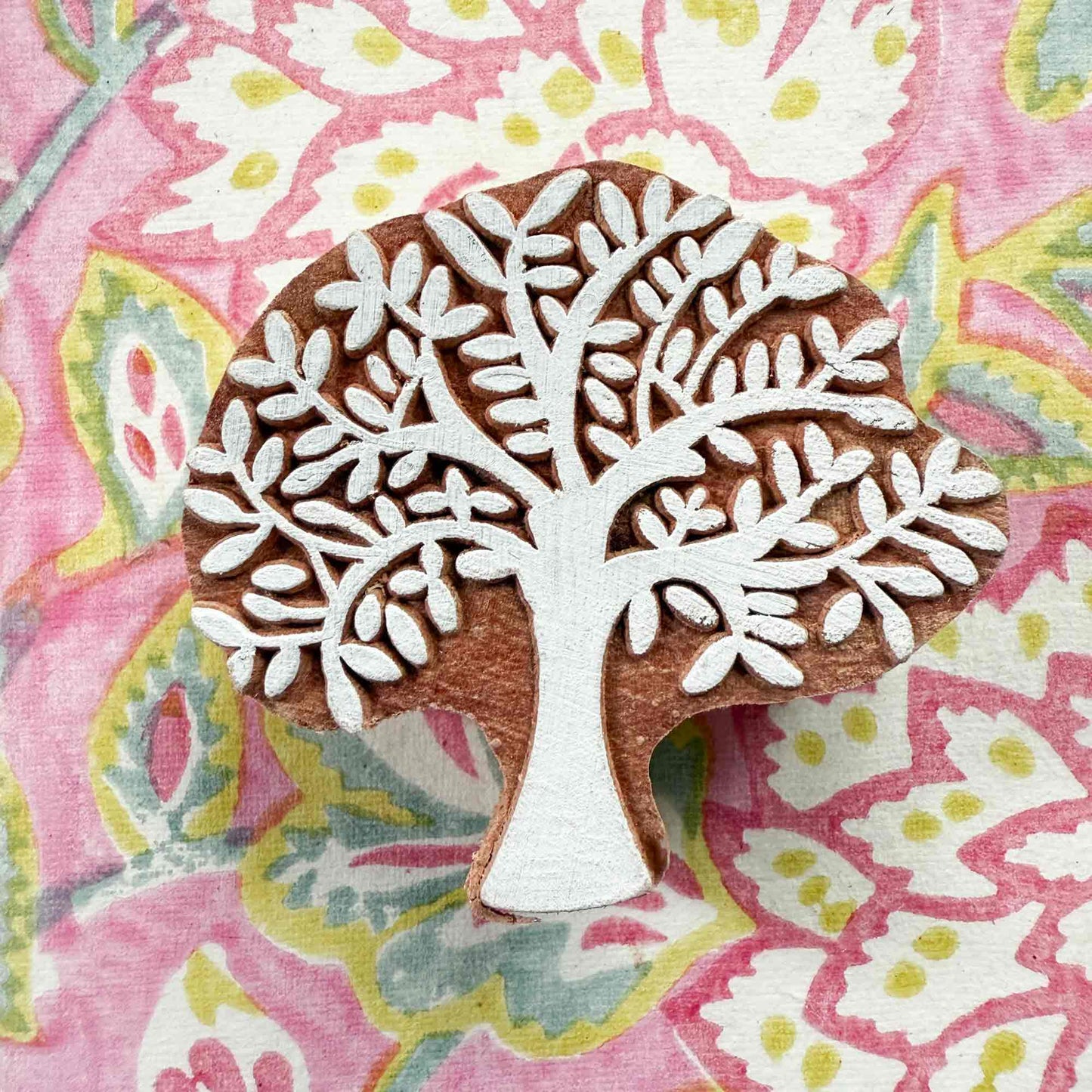 decorative tree shaped wooden stamp