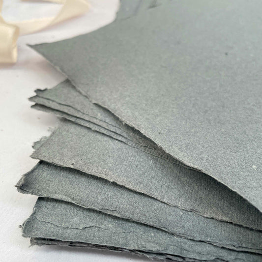 A4 Handmade Paper in Grey