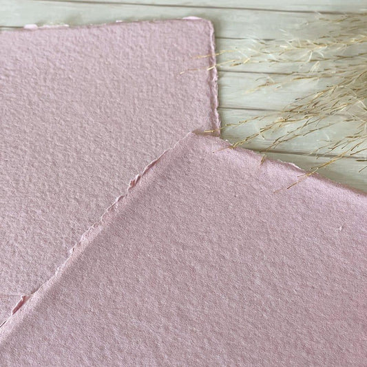 Vintage pink handmade card