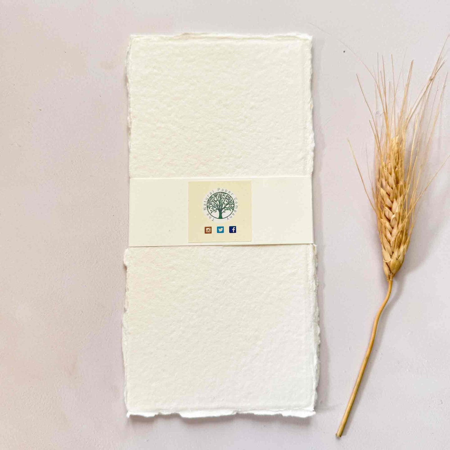 pack of textured handmade paper in ivory