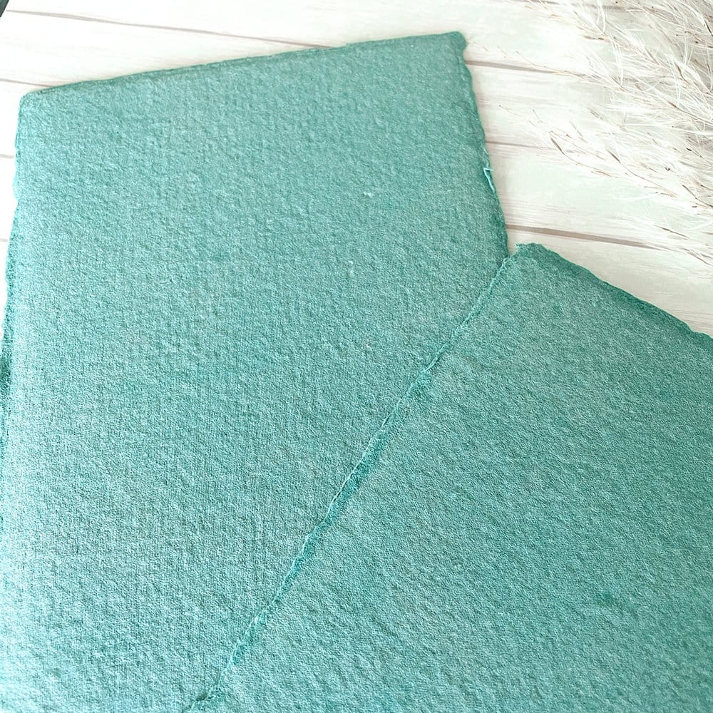 Jade Green Handmade Paper handmade paper thenaturalpapercompany