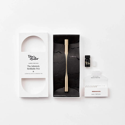 lumos duo brass refillable pen toms