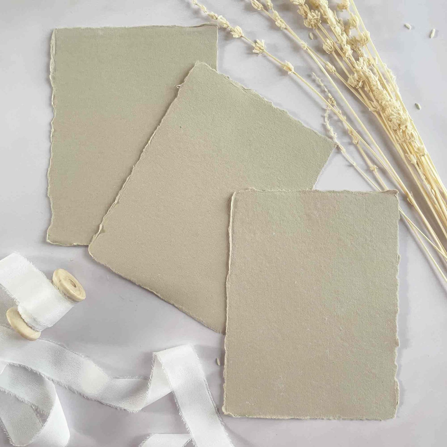 Mushroom handmade cotton rag card