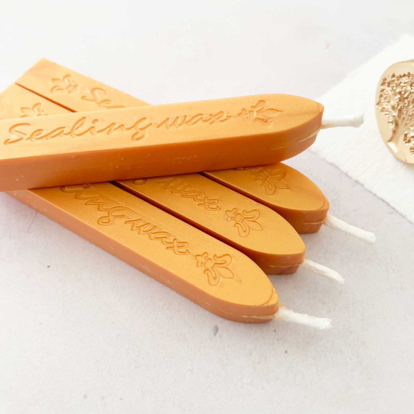 mustard sealing wax for stamps and seals