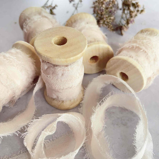 natural silk ribbon 1cm wide