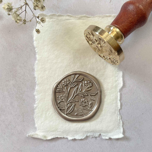 orchard floral wax seal stamp