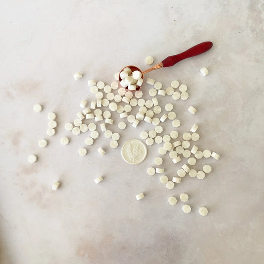 pearl bridal white wax beads
