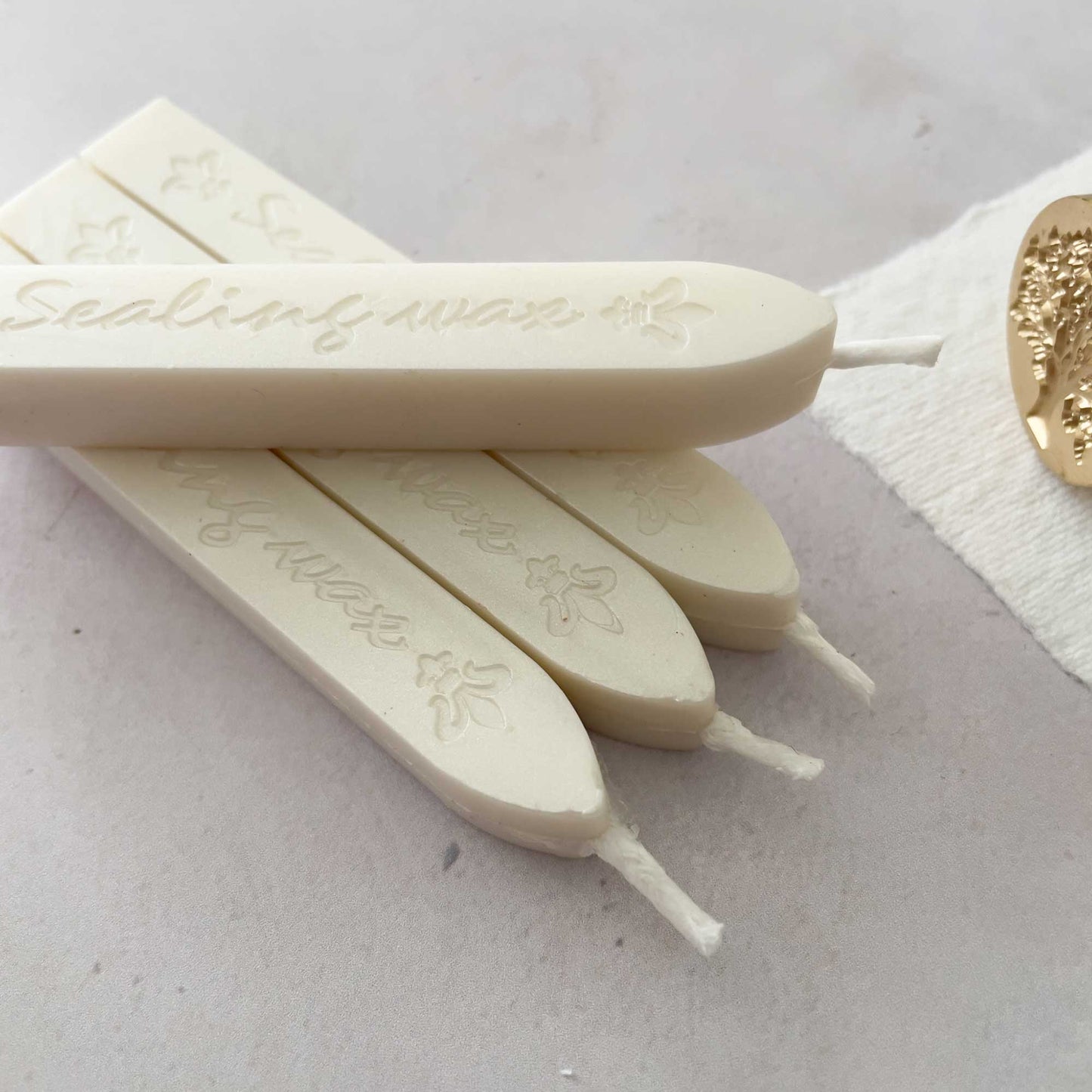 pearl sealing wax pearlised ivory