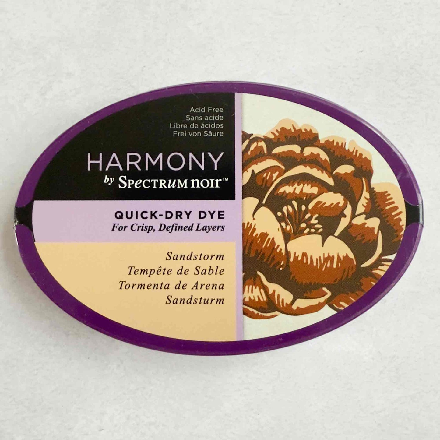 Sandstorm ink pad. Quick drying ink for wood block stamping