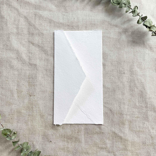 Natural White Handmade Paper Envelopes