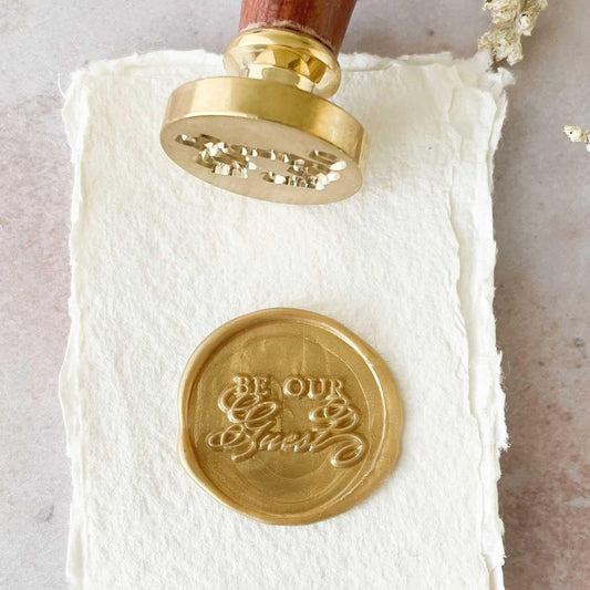 Be Our Guest Wax Stamp