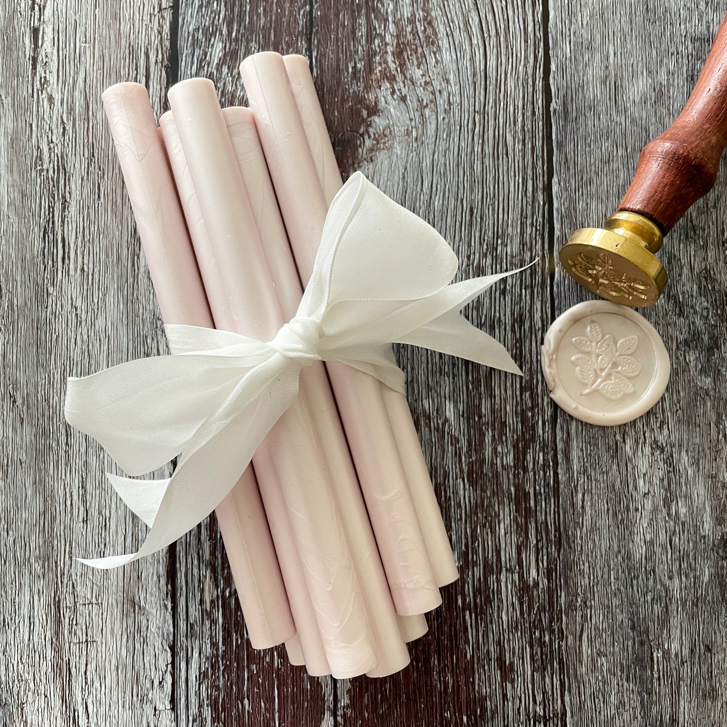 Sealing Wax Stick in Blush wax seals from thenaturalpapercompany.com