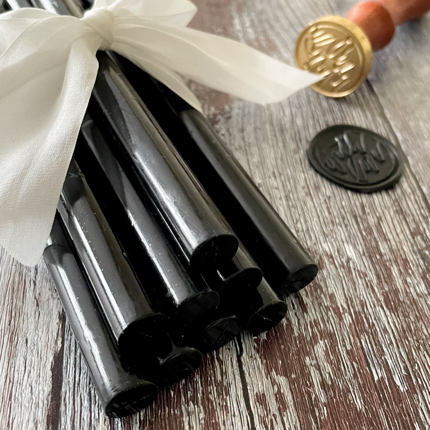 Sealing Wax Stick in Black wax seals thenaturalpapercompany