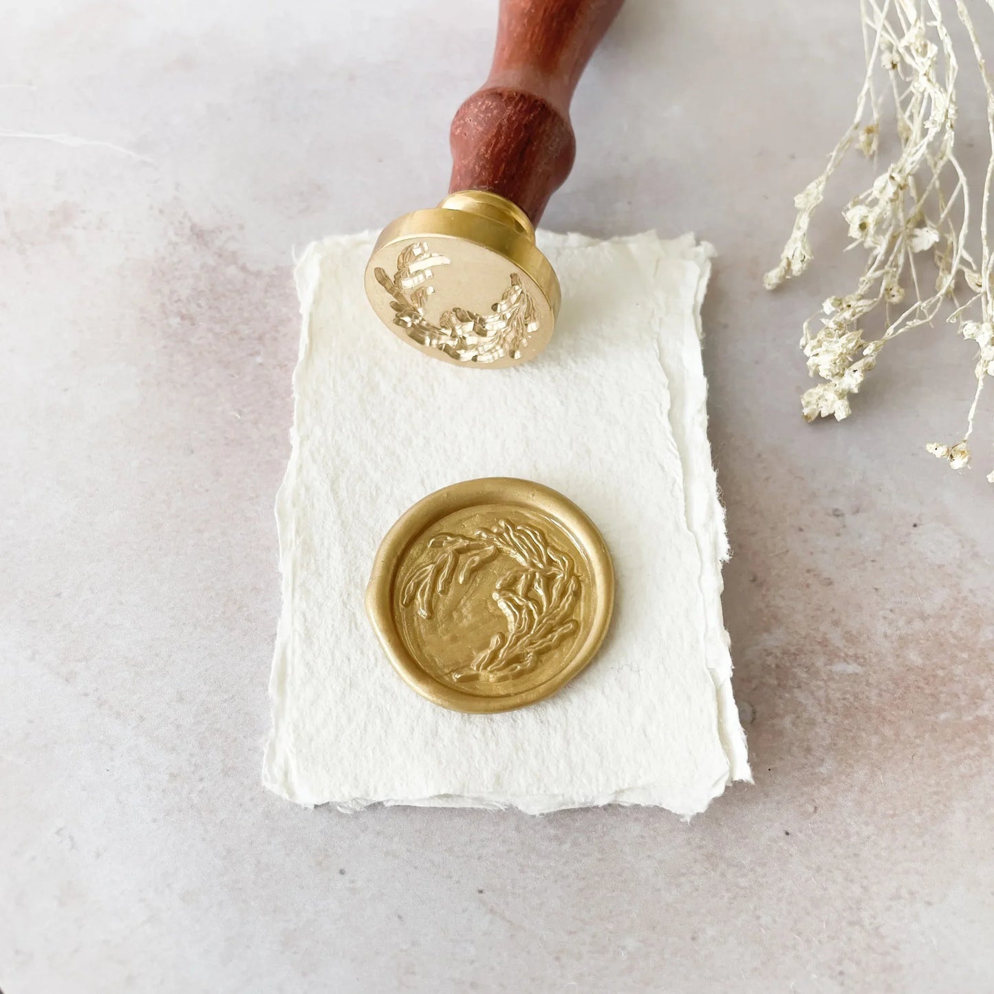 Coastal style Wax Stamp. wax Stamos & seals from thenaturalpapercompany.com