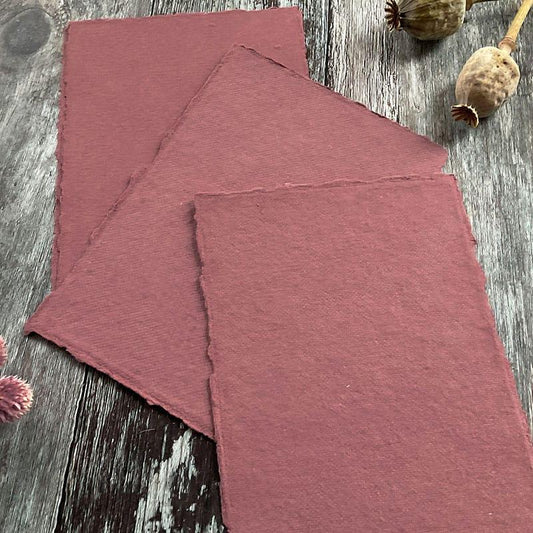 Dusky Rose Handmade Card