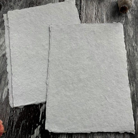 grey handmade paper