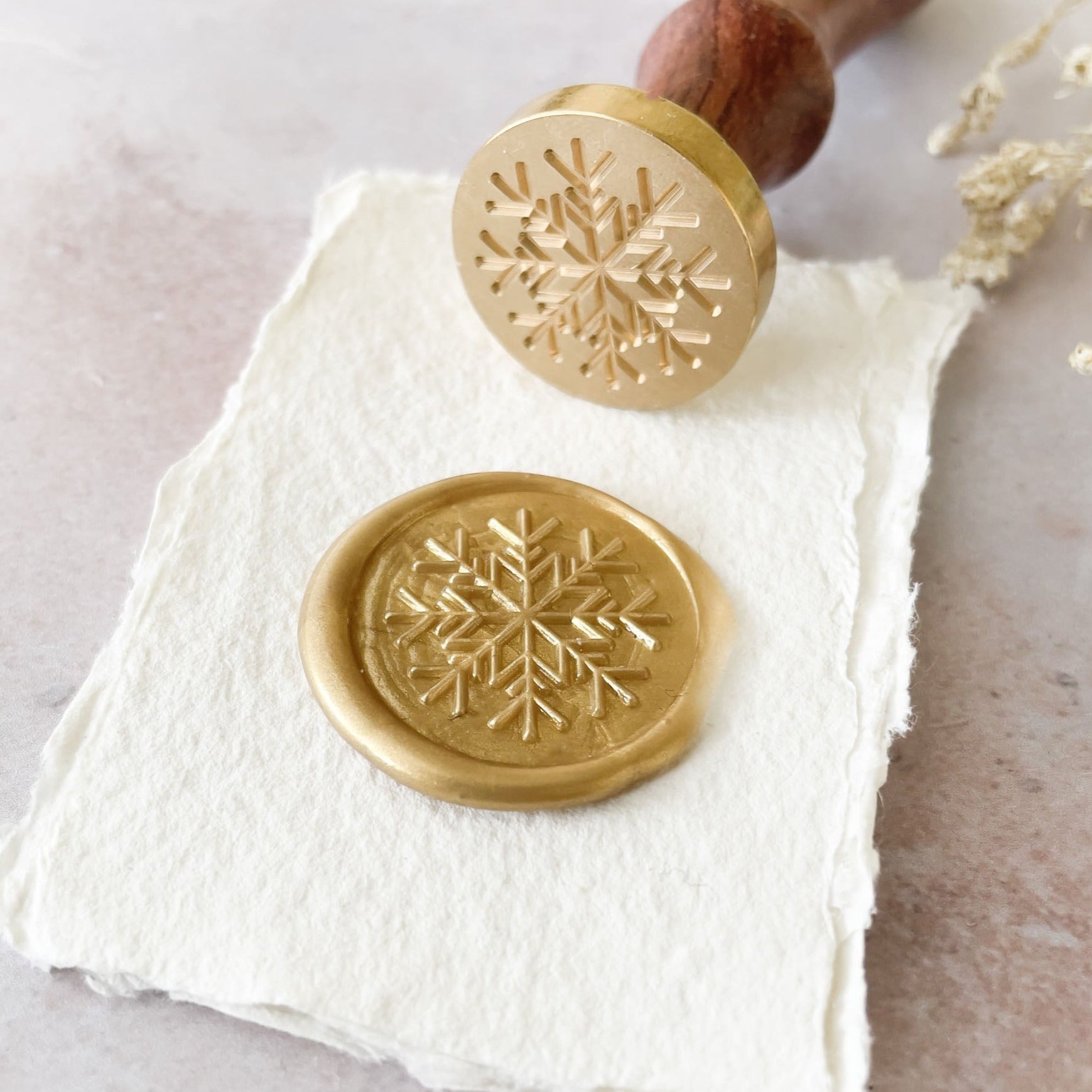 Snowflake Wax Stamp