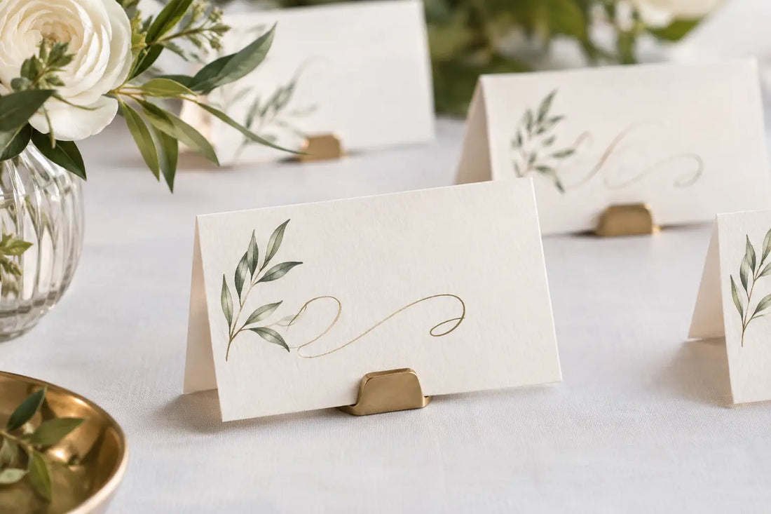 Calligraphy Escort Cards That Guests Keep