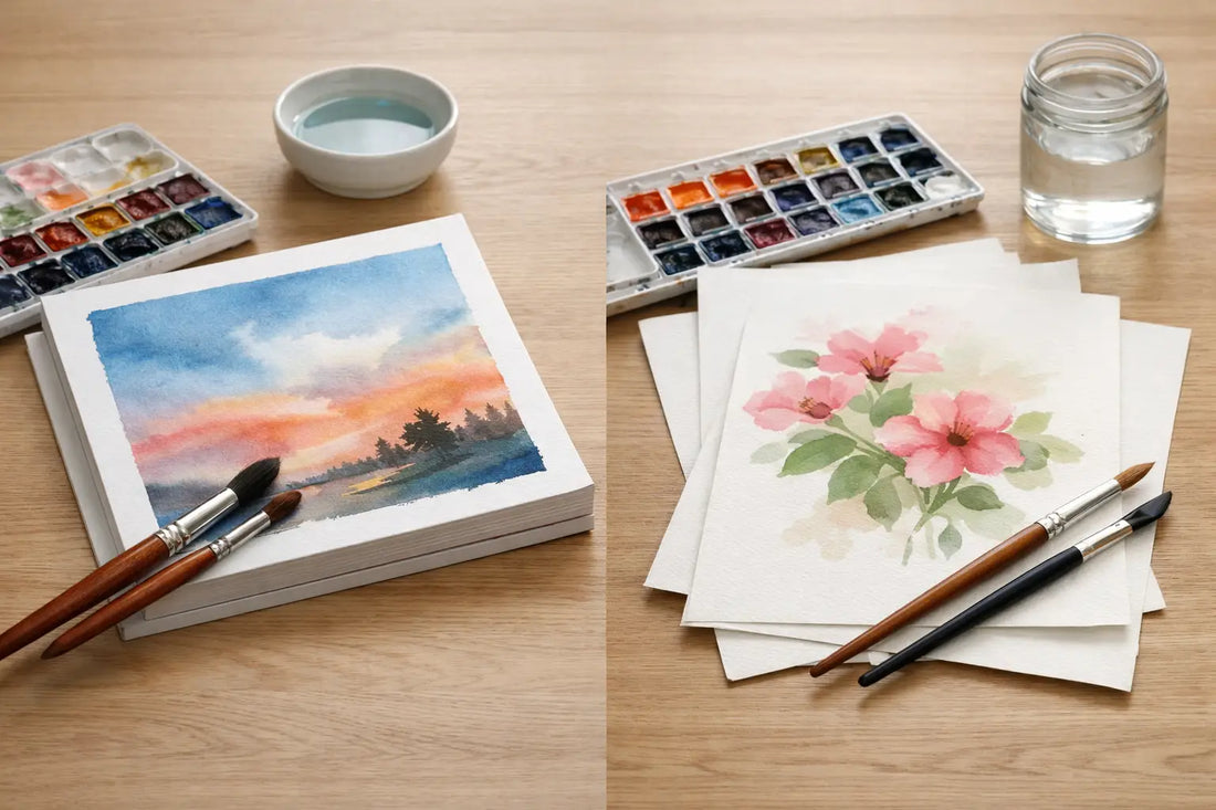 Watercolour Blocks Versus Loose Sheets Compared