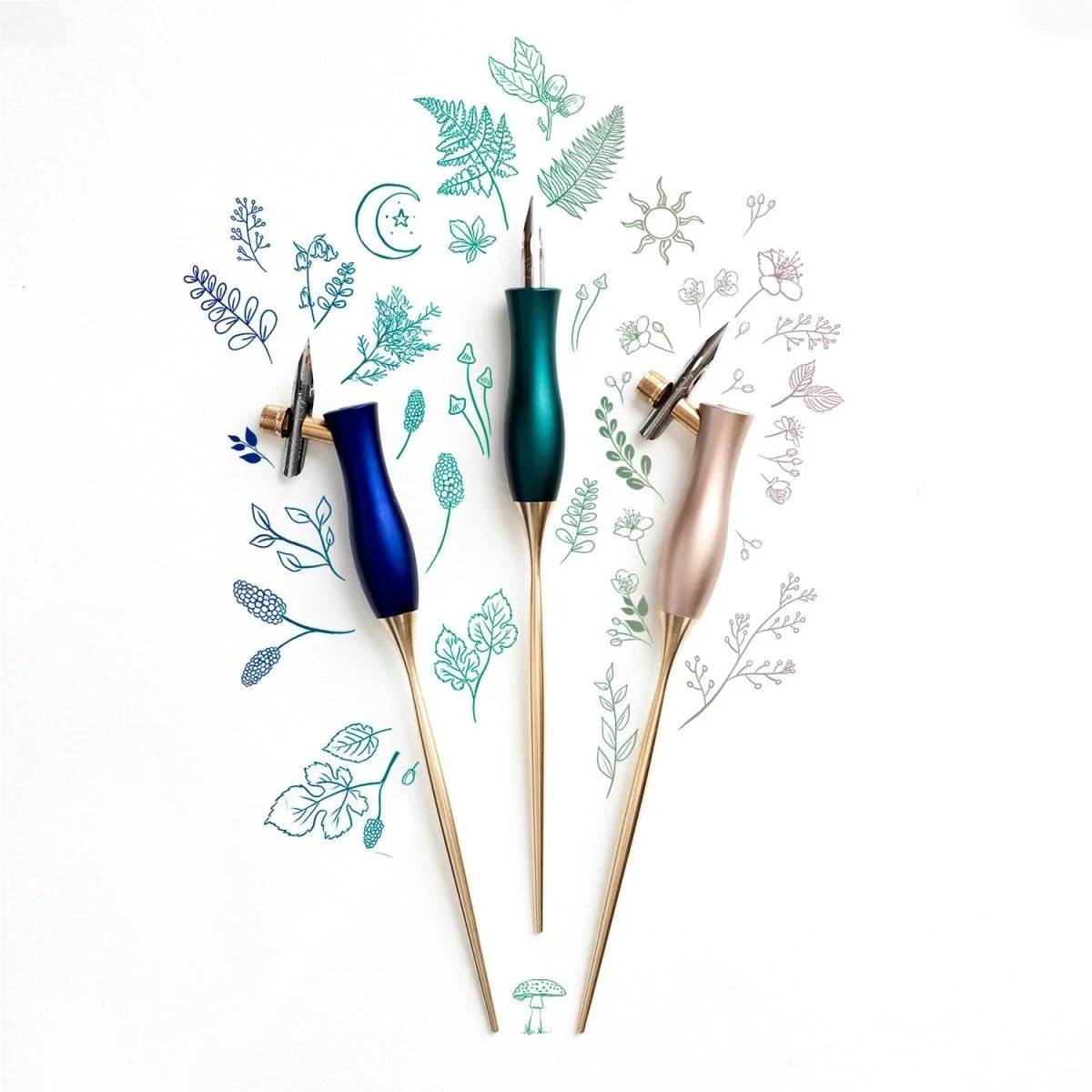 Calligraphy Pens by Tom's Studio.  Designed and Made in the UK