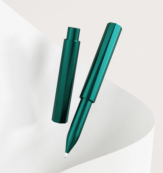 The Wren Refillable writing pen by Ton's Studio.  Ivy Dark Green Colour