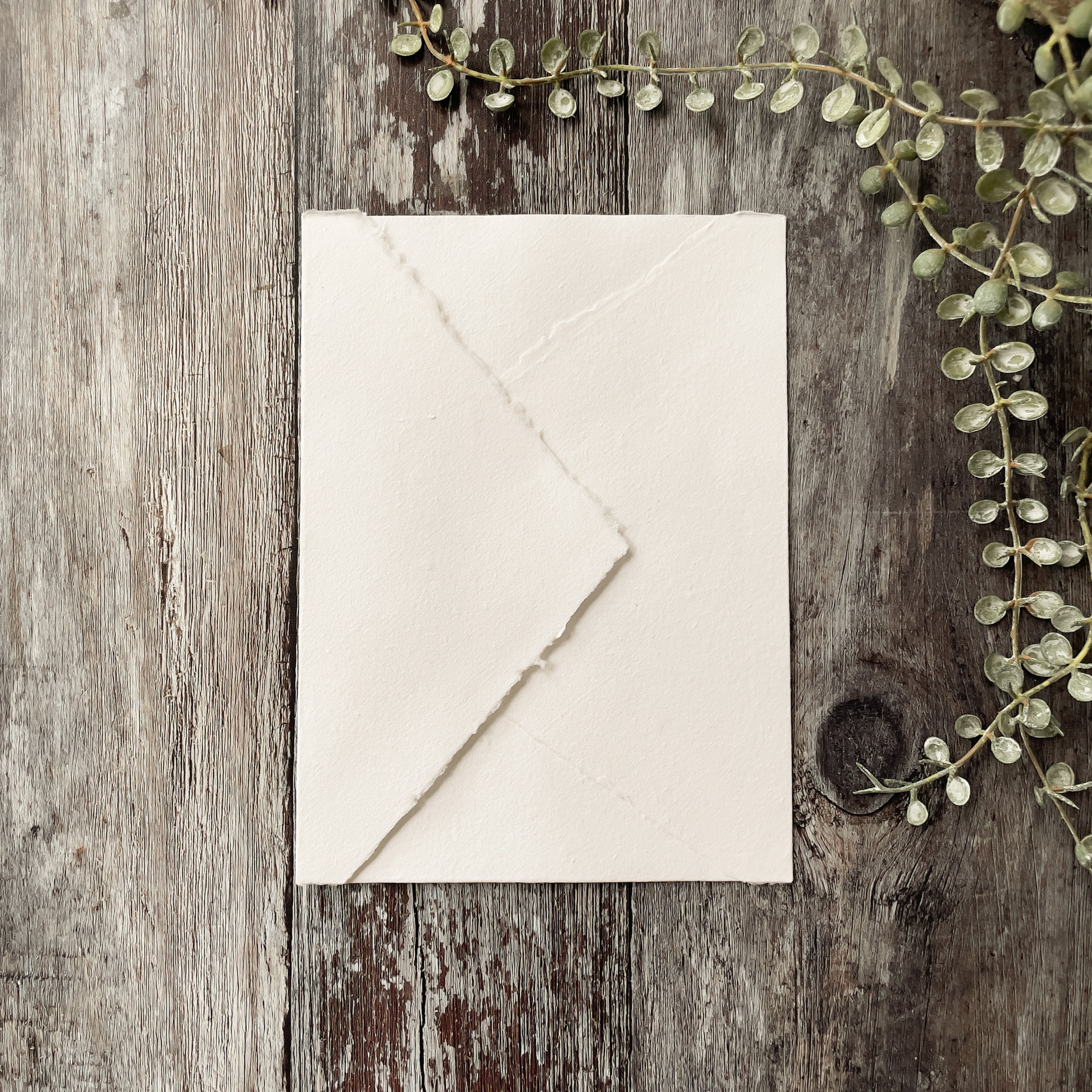 Premium White Handmade Paper Envelope
