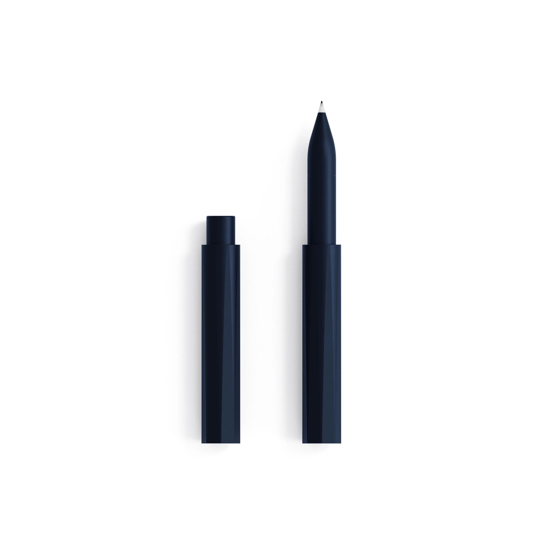 Tom's Studio The Wren Pen in Midnight.  Navy Blue Refillable Pen