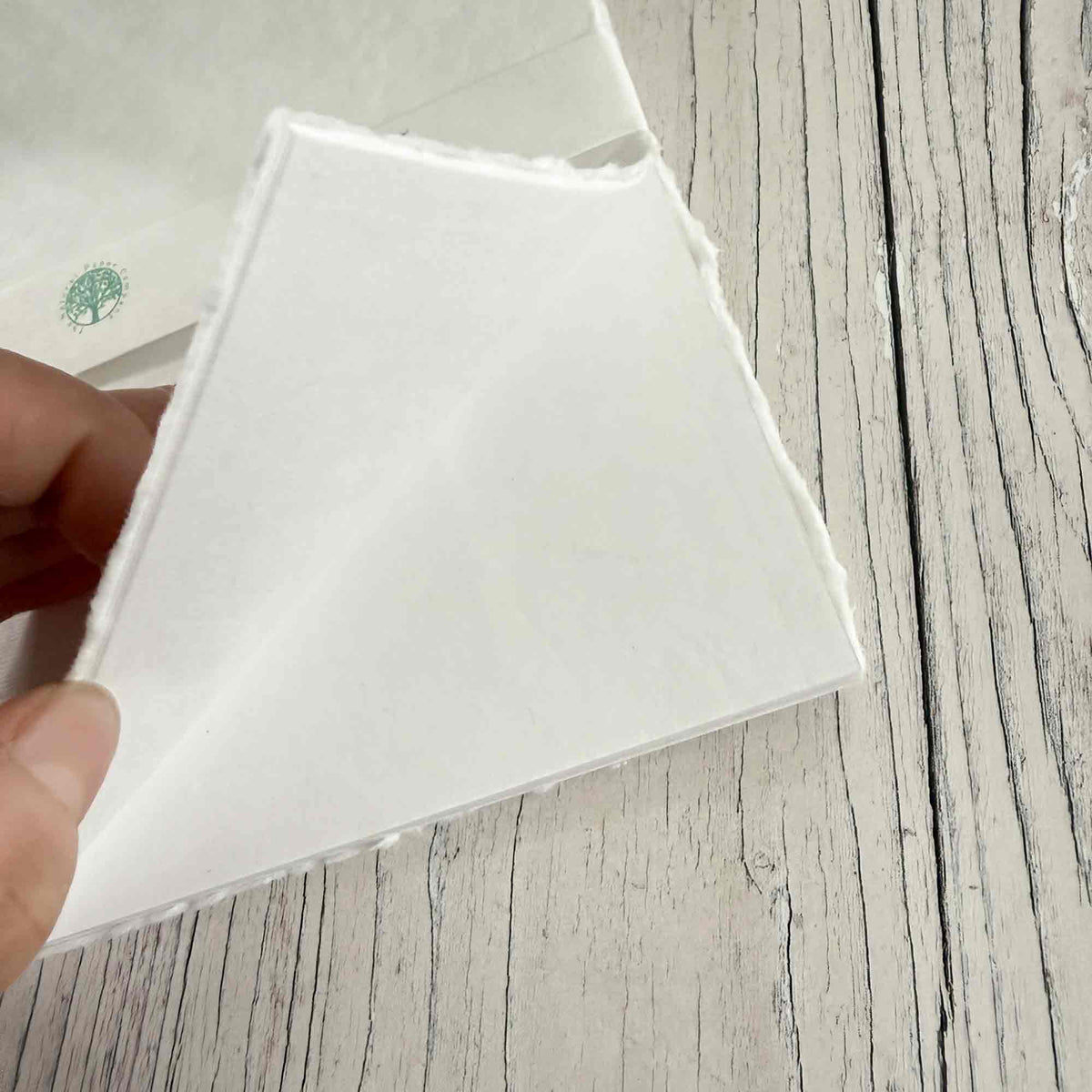 A5 blank refillable journal insert with handmade cotton paper pages for writing and sketching