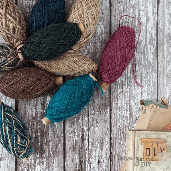 Rolls of flax cord in various colours.  Natural string for gardening, gift wrapping, floristry and crafting projects.  