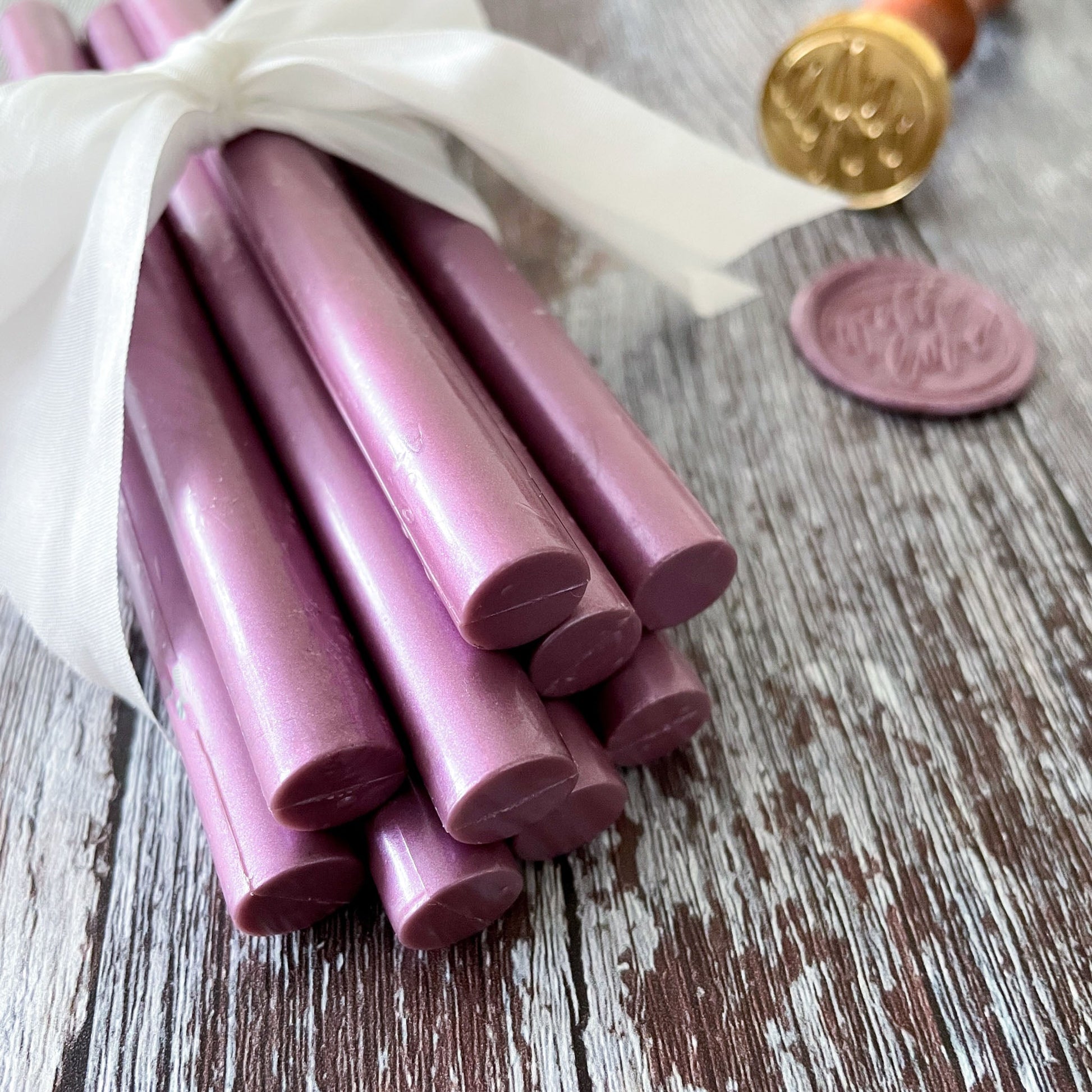 Sealing Wax Stick in Mauve wax seals thenaturalpapercompany   