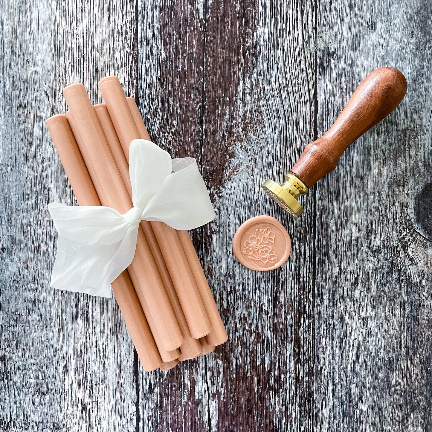 Sealing Wax Stick in Rose Gold wax seals thenaturalpapercompany   