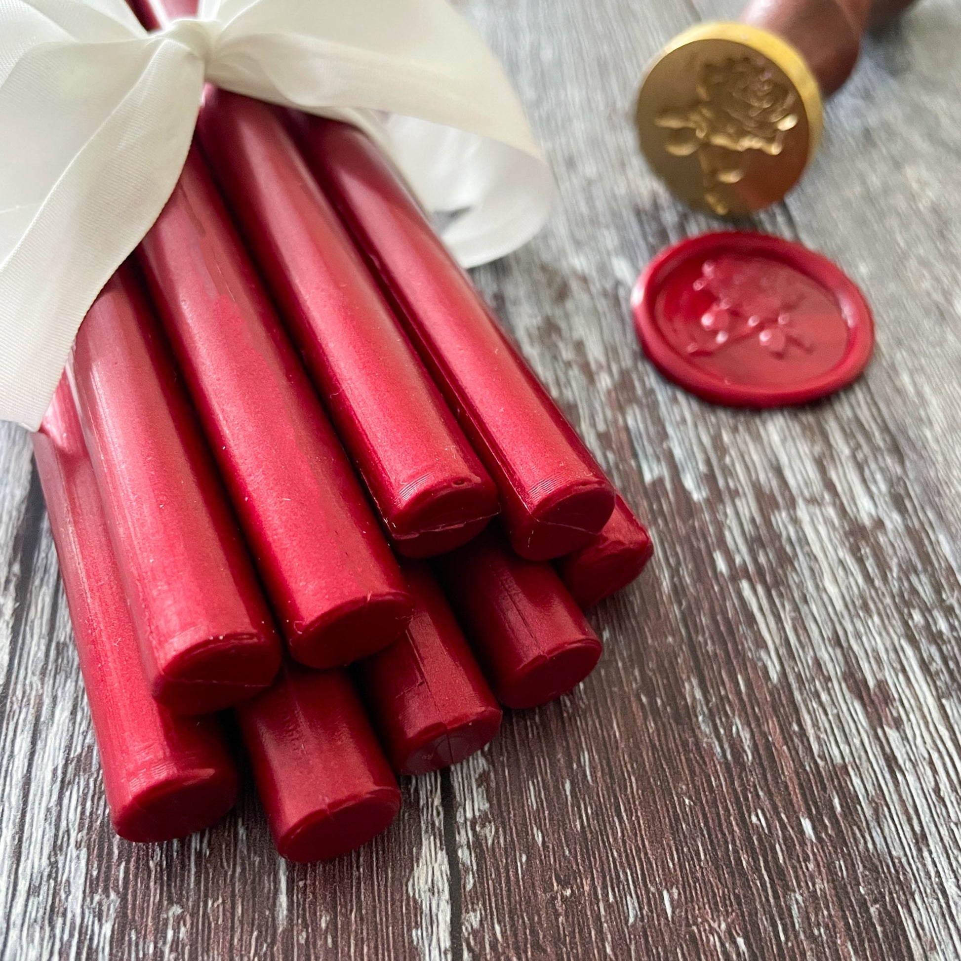 Sealing Wax Stick in Burgundy wax seals thenaturalpapercompany   