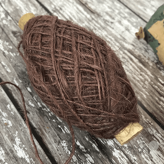 Natural flaxcord string in brown.  Rustic string for floristry, gardening, crafts and gift wrapping.  Natural brown colour cord.  By The Natural Paper Company