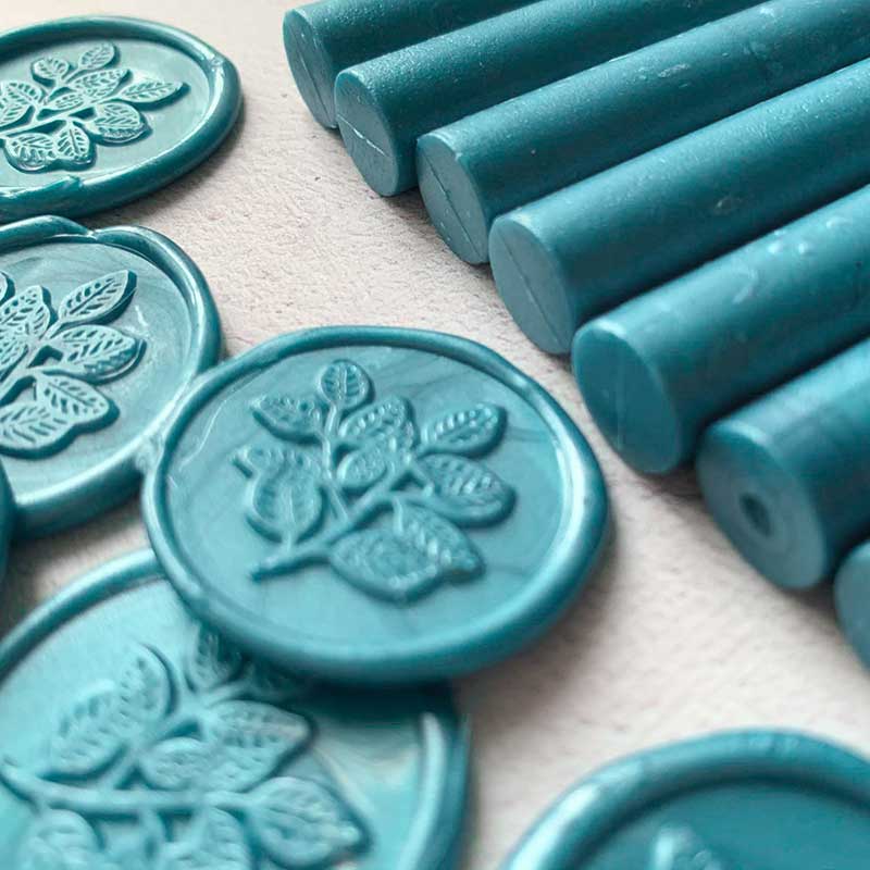 Sealing Wax Stick in Sea Green wax seals thenaturalpapercompany   