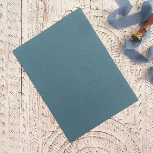 A4 recycled cotton rag paper in airforce blue colour